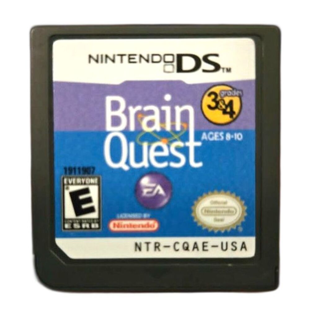 Brain Quest Grades 3 & 4 Nintendo DS 3DS (Cartridge Only) Tested